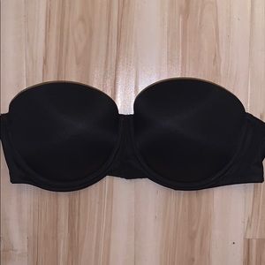 PINK 36C Strapless Black Push Up Bra